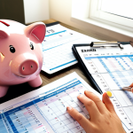 Financial Planning & Savings**

*   **Prompt:**  A person sitting at a desk, reviewing financial documents (statements, budget spreadsheets).  Emphasize the sense of planning and careful consideration. Add visual elements representing savings:  a piggy bank, charts showing growth, maybe a calendar marking savings goals.  Style:  Realistic, bright lighting, modern apartment setting.  Keywords: budgeting, savings, financial planning, home ownership, personal finance, Poland.

**