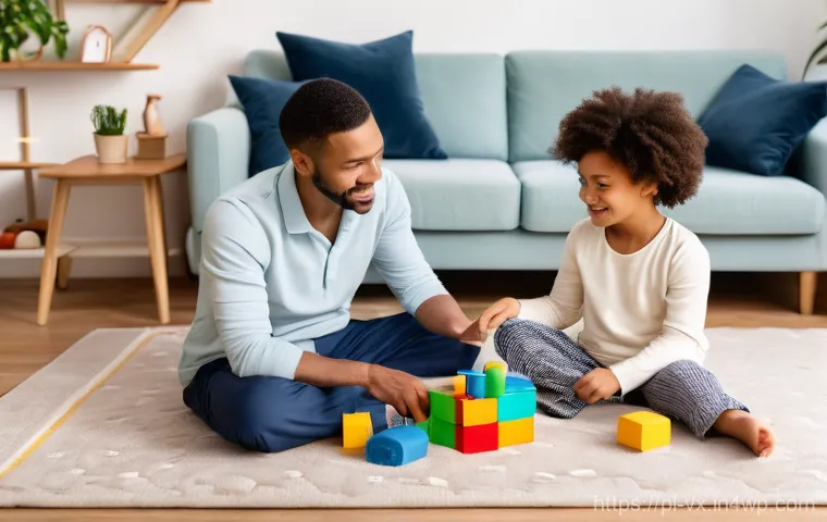 주택 구매 시 가족 구조에 따른 고려 사항 - **Prompt:** A vibrant, cheerful family enjoying a sunny afternoon at a modern, well-maintained park....